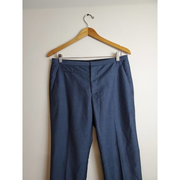 Marc Jacobs 6 Dress Pants Women Wool Career Work Designer Business Navy Blue - Picture 2 of 11